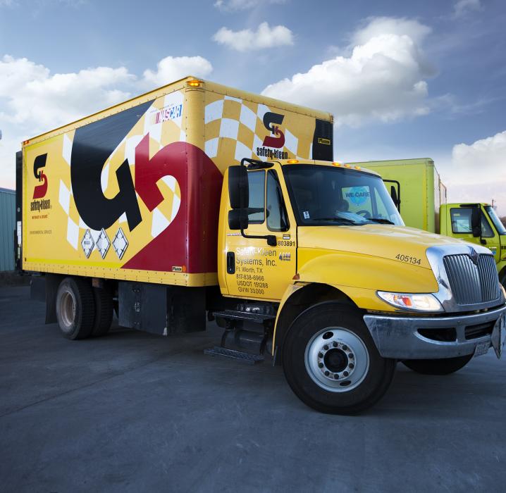 Safety-Kleen Yellow Box Truck